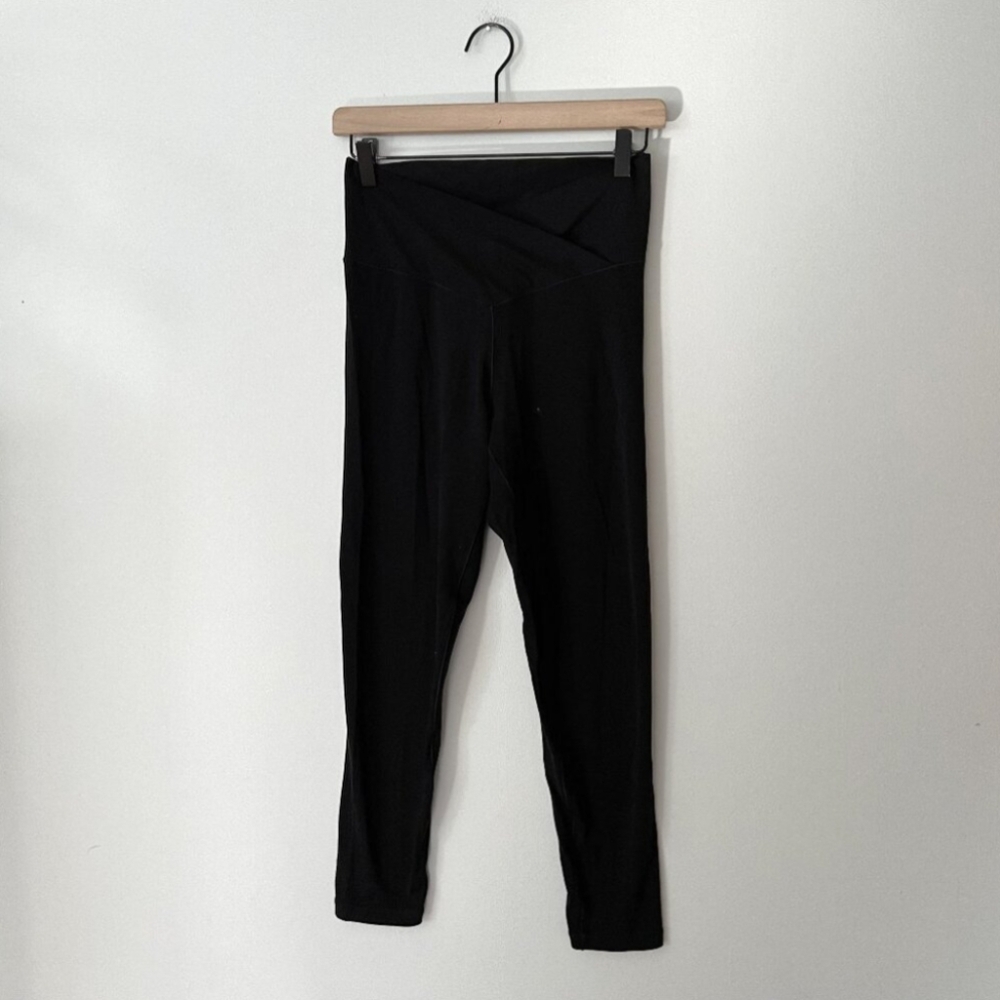 Aerie Offline Real Me 7/8 High Rise Leggings Black Women's Size Large
